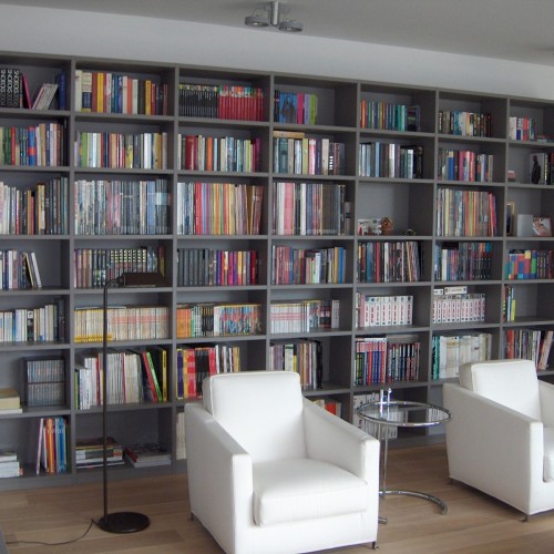 En installant une vaste bibliothèque, celui qui aime lire dispose par la même occasion d’un meuble qui tape dans l’œil et qui ne manque pas de créer une ambiance conviviale. Kast-ID Anv